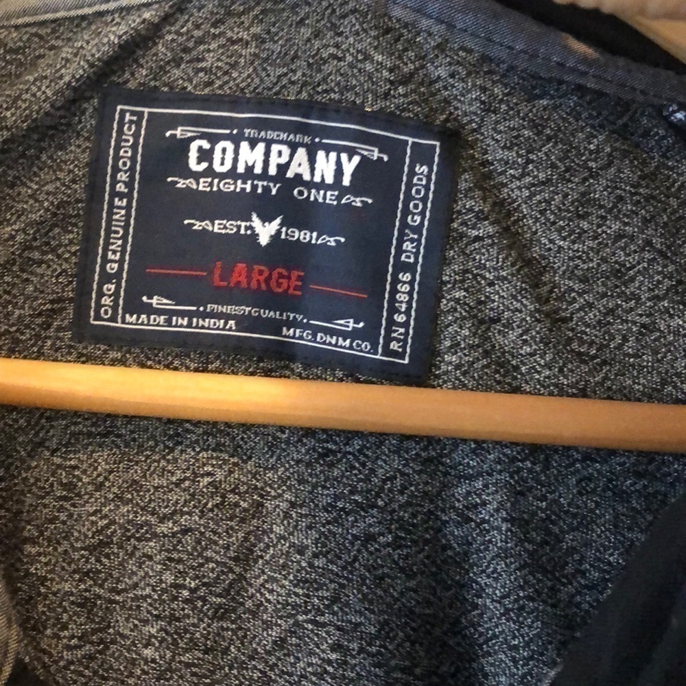 CO. 81 Men's L Cotton Hoodie - Picture 2 of 5